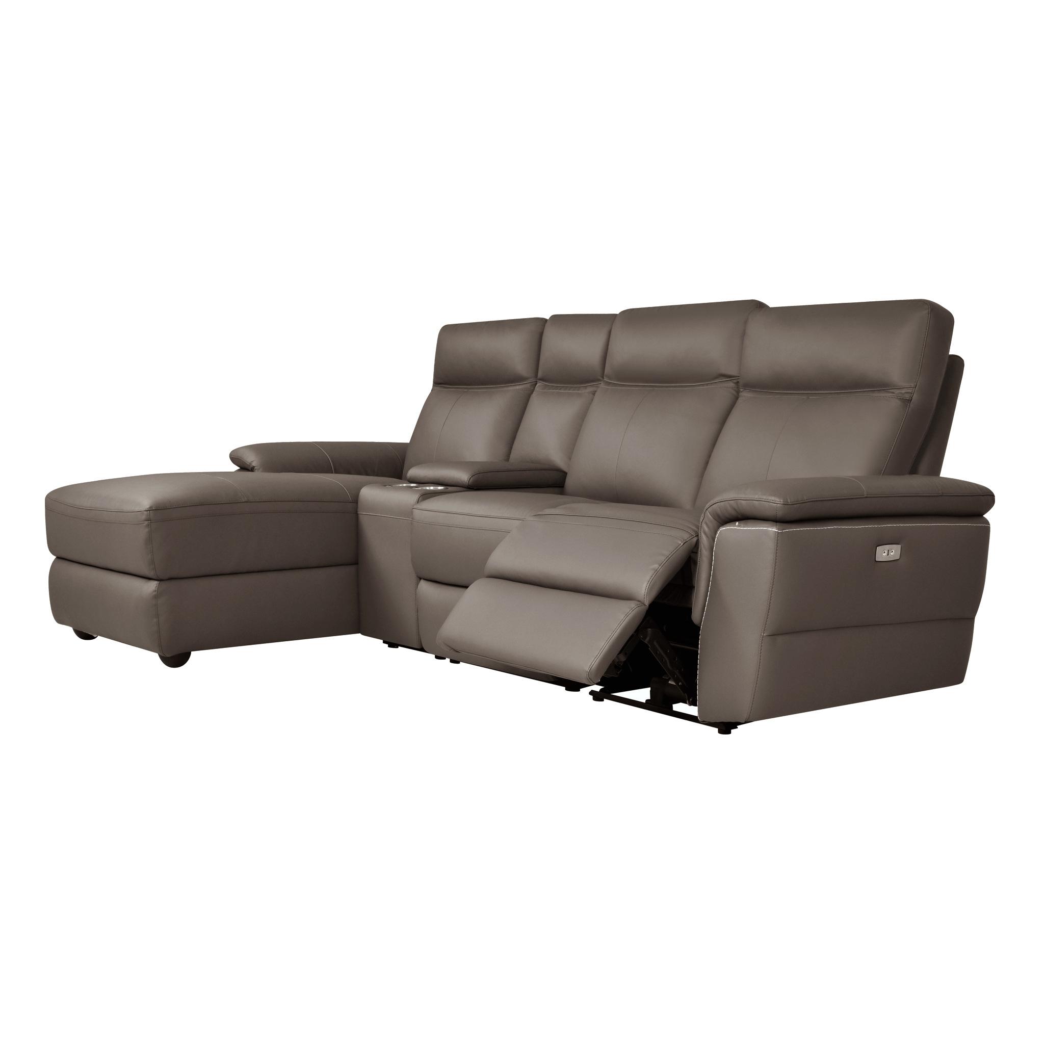

                    
Homelegance 8308*45LRC Olympia Power Reclining Sectional Brown Top grain leather Purchase 
