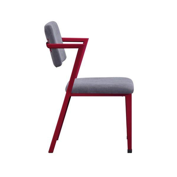 Contemporary Chair Cargo 37918 in Red Fabric