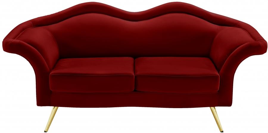 

        
Meridian Furniture Lips Living Room Set 3PCS 607Red-S-3PCS Living Room Set Red Soft Velvet 53616516549859
