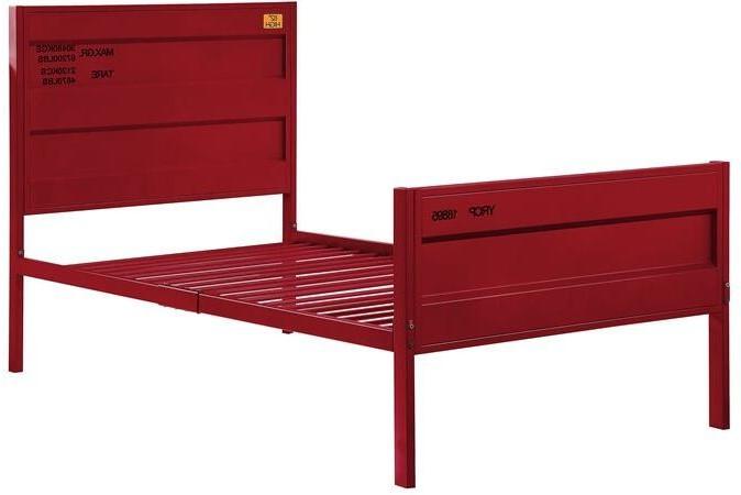 Contemporary Full bed Cargo 35945F in Red 