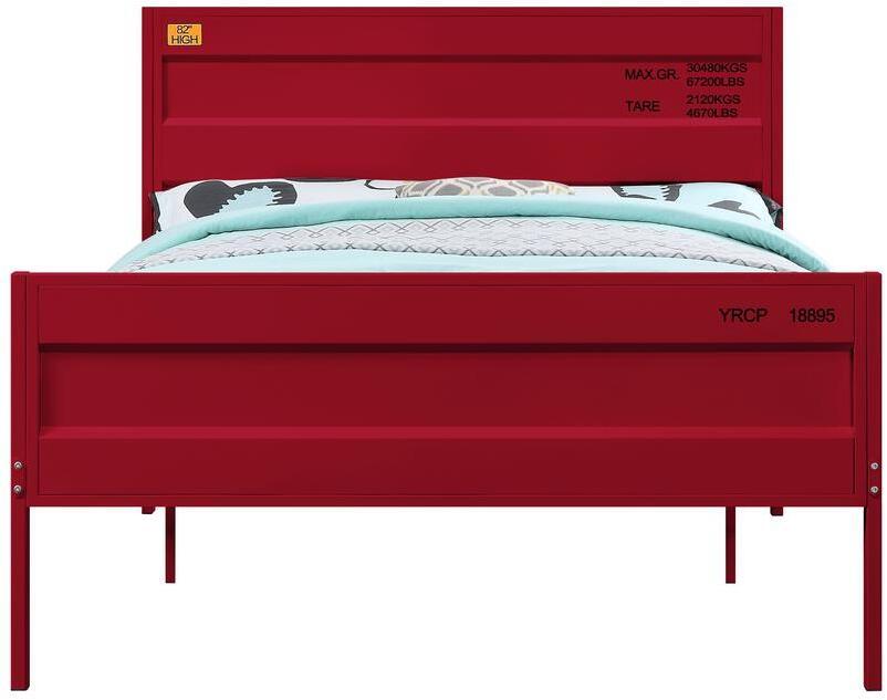 

    
Acme Furniture Cargo Full bed Red 35945F
