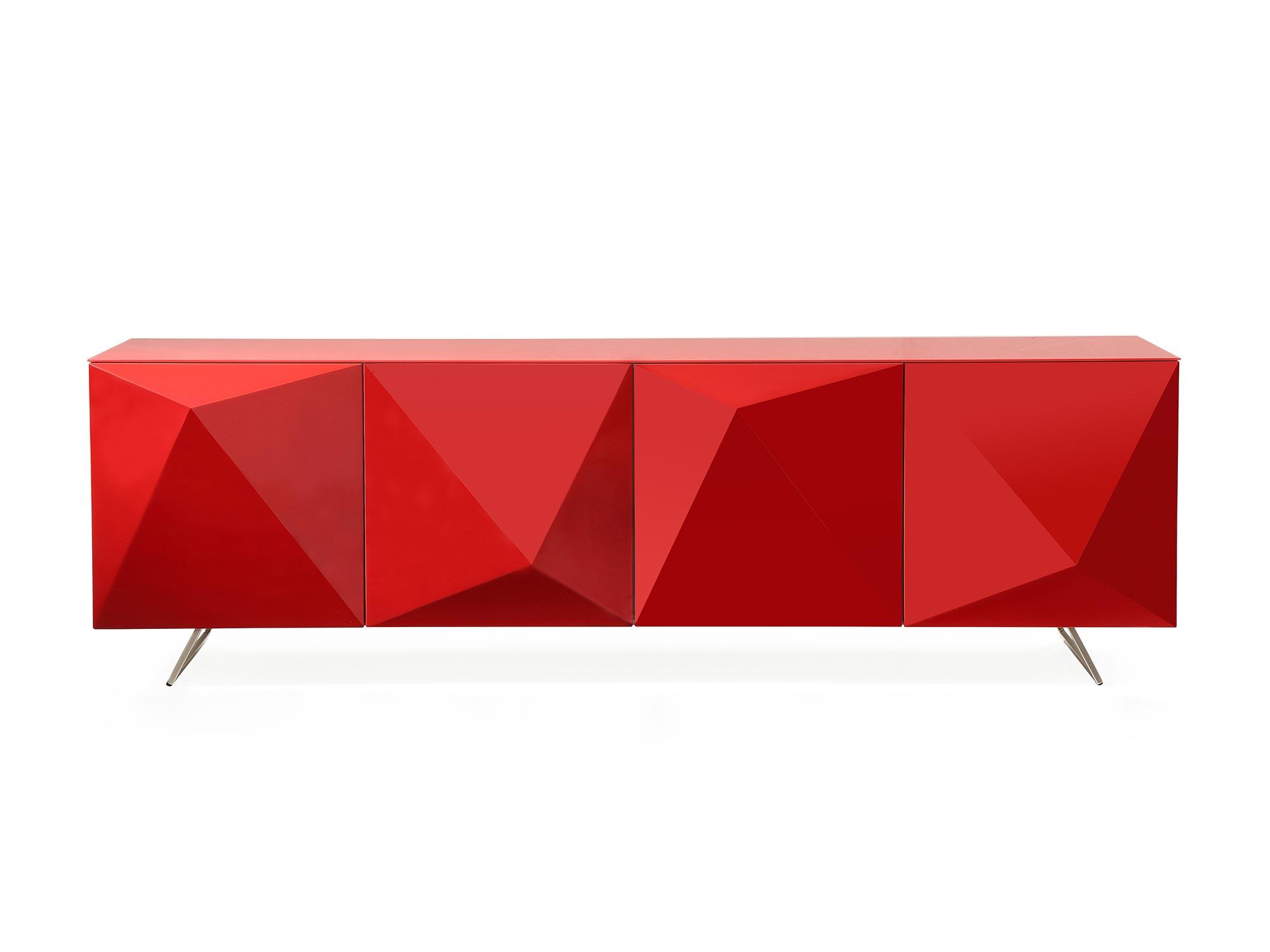 Contemporary Buffet SB1193-RED Samantha SB1193-RED in Red 