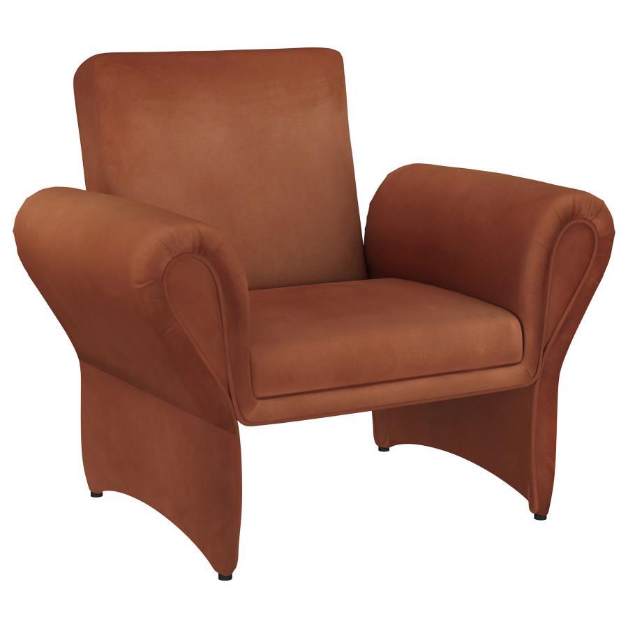 Contemporary, Modern Accent Chair Liana Accent Chair 903150-C 903150-C in Rust Fabric