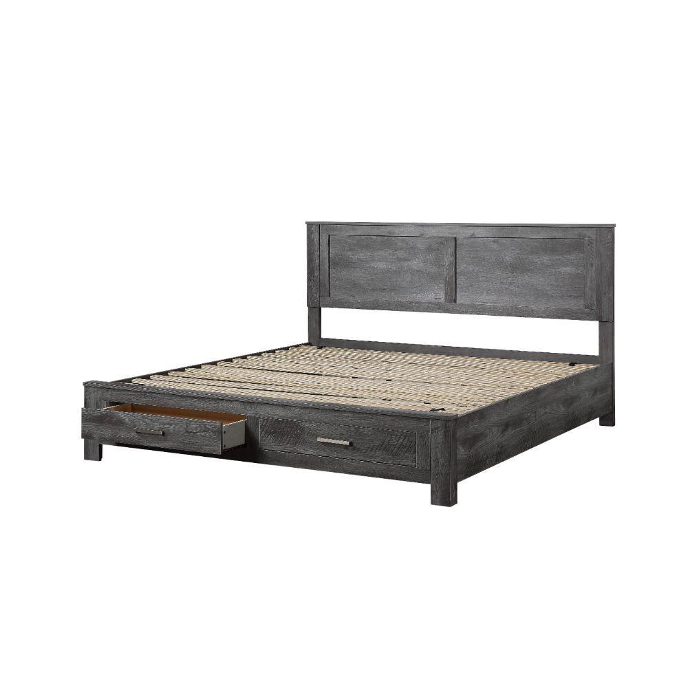 

    
Acme Furniture Vidalia Queen Bed Dark Gray 27327EK

