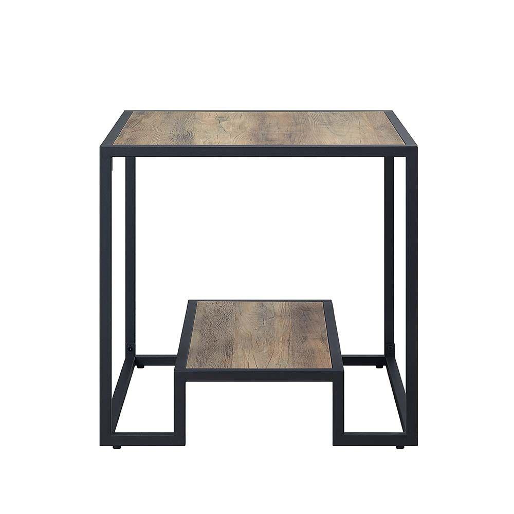 

    
Contemporary Rustic Oak End Table by Acme Idella LV00886

