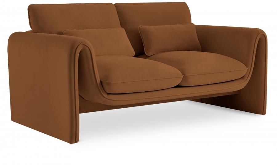 

    
Contemporary Saddle Engineered Wood Living Room Set 2PCS Meridian Furniture Sloan 199Saddle-S-2PCS
