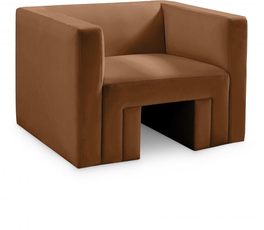 Contemporary Chair Henson Chair 665Saddle-C 665Saddle-C in Saddle Velvet