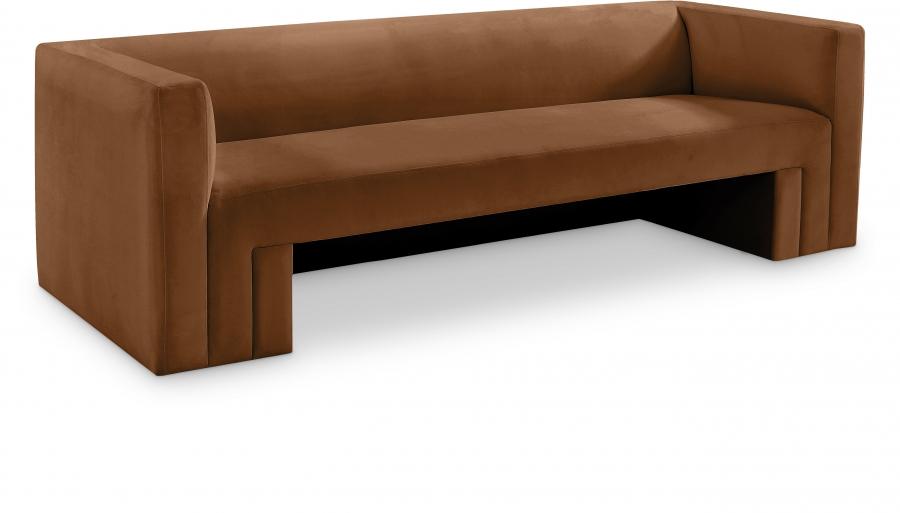 

    
Contemporary Saddle Solid Wood Living Room Set 2PCS Meridian Furniture Henson 665Saddle-S-2PCS
