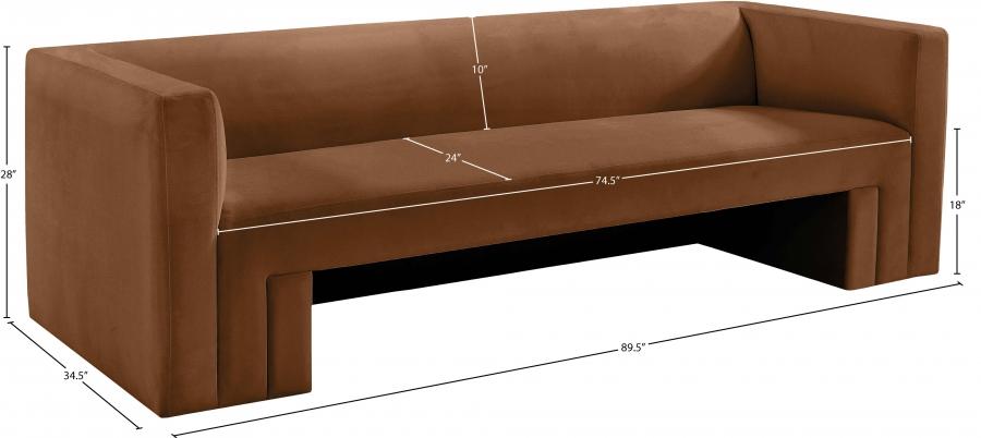 

    
 Order  Contemporary Saddle Solid Wood Living Room Set 2PCS Meridian Furniture Henson 665Saddle-S-2PCS
