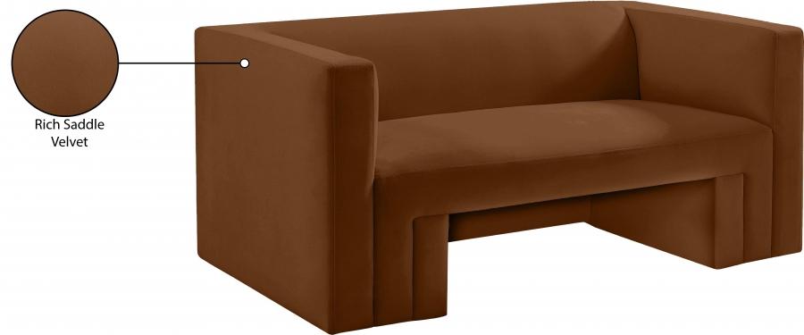 

    
665Saddle-L Contemporary Saddle Solid Wood Loveseat Meridian Furniture Henson 665Saddle-L
