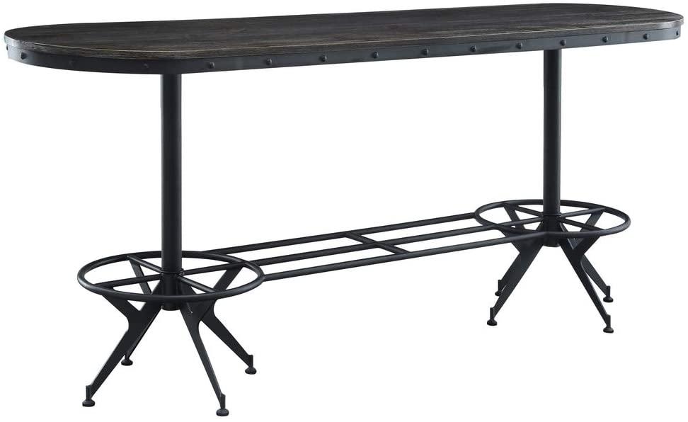 

    
Contemporary Salvaged Brown & Black Counter Height Table by Acme Zangief 73990
