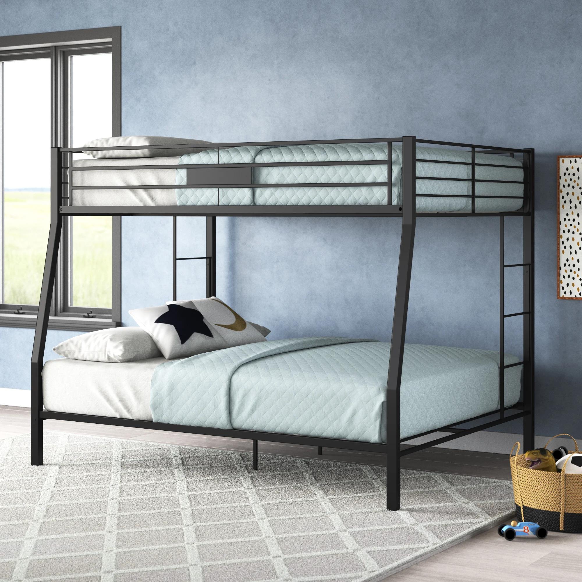 

    
Acme Furniture Limbra Full XL/Queen Bunk Bed Black 38005
