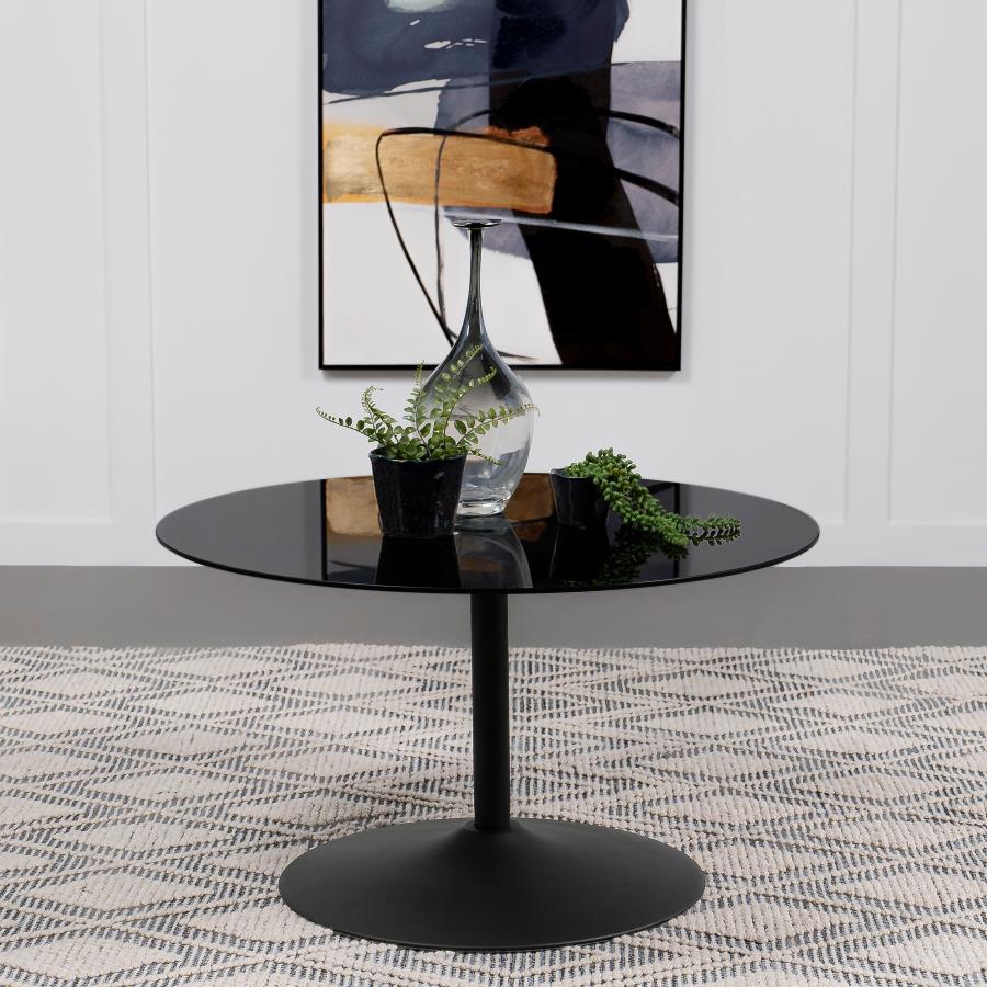 

    
Contemporary Sandy Black Metal Coffee Table Coaster Ganso 709688-CT

