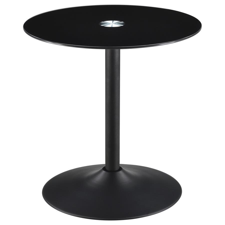 

    
Contemporary Sandy Black Metal End Table Coaster Ganso 709687-ET
