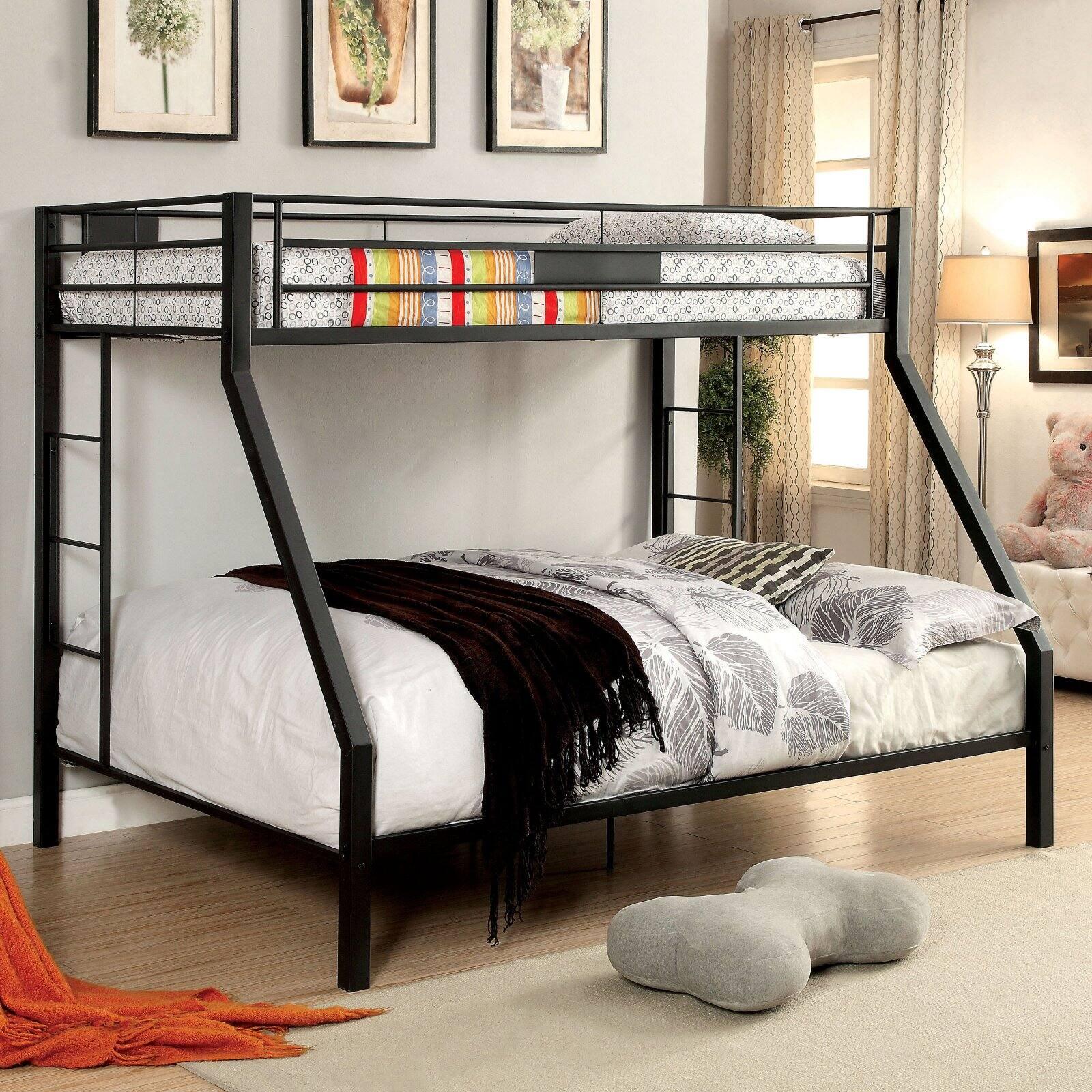 

    
Acme Furniture Limbra Twin/Full Bunk Bed Black 37510
