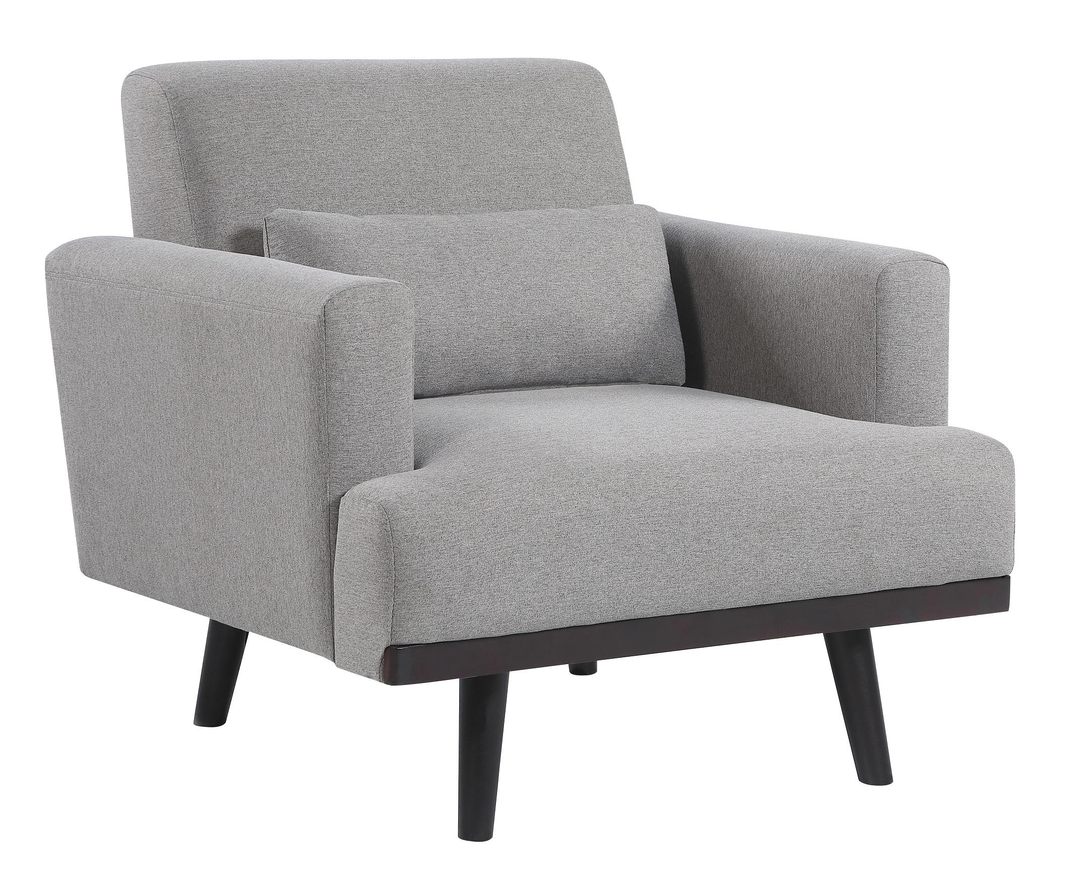 

    
Contemporary Sharkskin Linen-like Upholstery Arm Chair Coaster 511123 Blake
