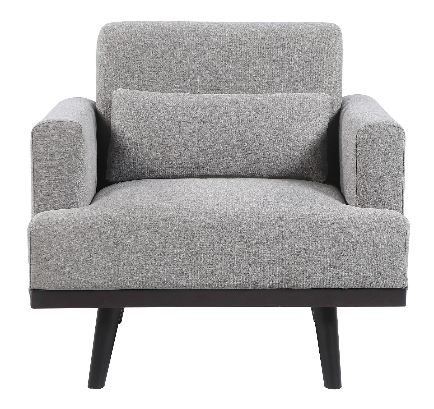 Contemporary Arm Chair 511123 Blake 511123 in Gray 