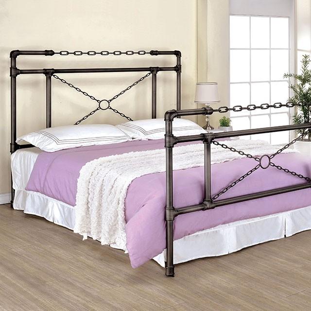 

    
Contemporary Silver Metal California King Platform Bed Furniture of America Anastasia CM7930-CK
