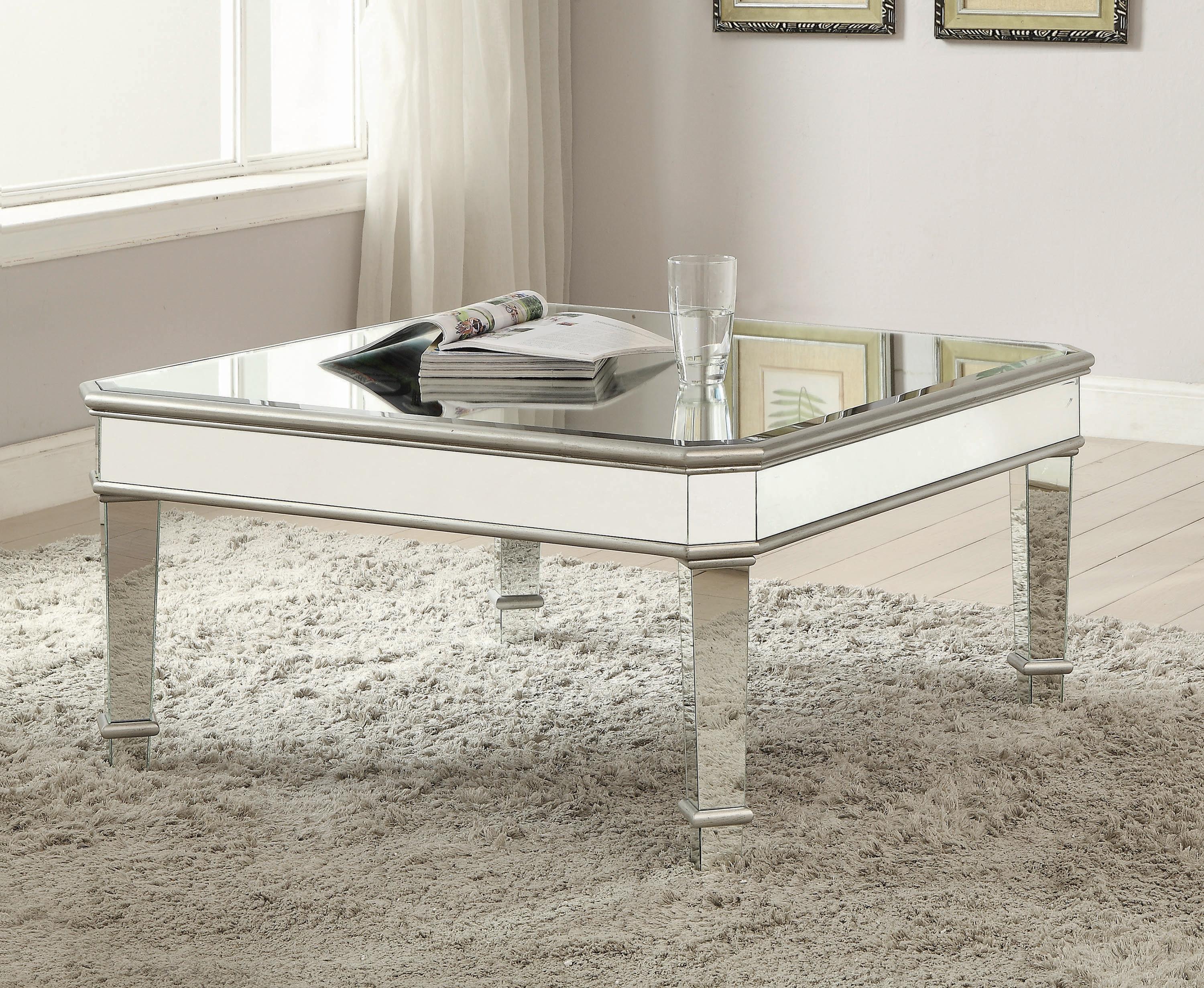 

                    
Coaster 703938-S2 Cassandra Coffee Table Set Silver  Purchase 
