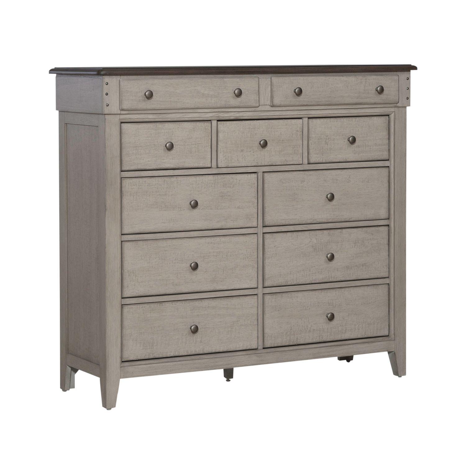 

    
Contemporary Taupe 11 Drawer Chesser Ivy Hollow (457-BR) Liberty Furniture
