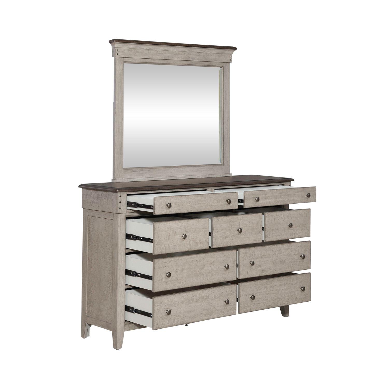 

    
Liberty Furniture Ivy Hollow (457-BR) Dresser With Mirror Taupe 457-BR-DM
