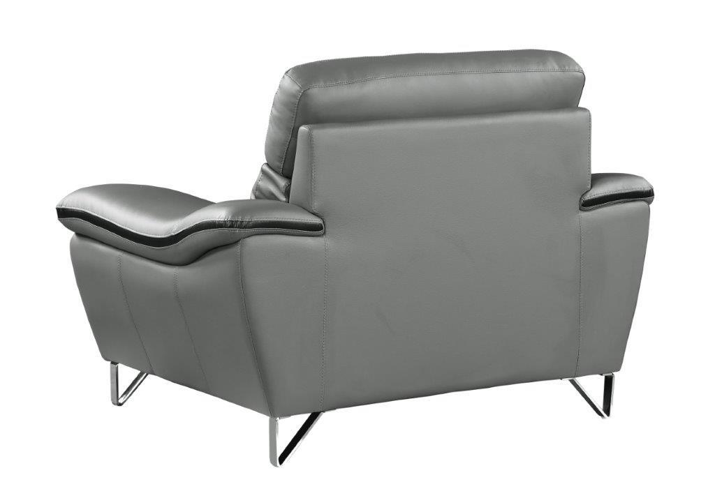 

    
168-GRAY-S-C-C-3-PC Dark Gray Premium Leather Match Sofa & 2 Chairs 3Pcs Set Contemporary Global United 168
