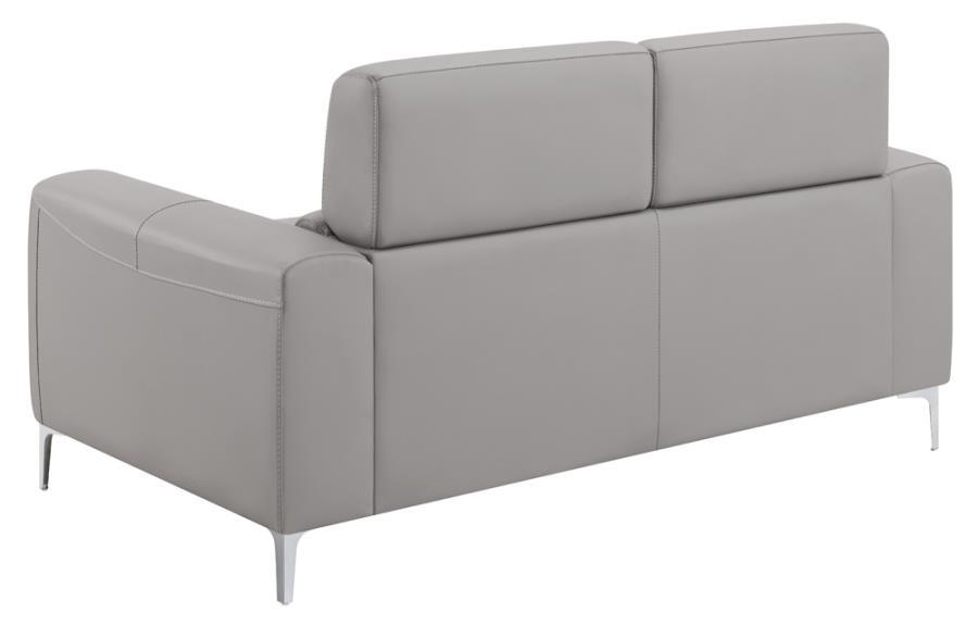 

                    
Buy Contemporary Taupe Leatherette Living Room Set 2pcs Coaster 509731-S2 Glenmark
