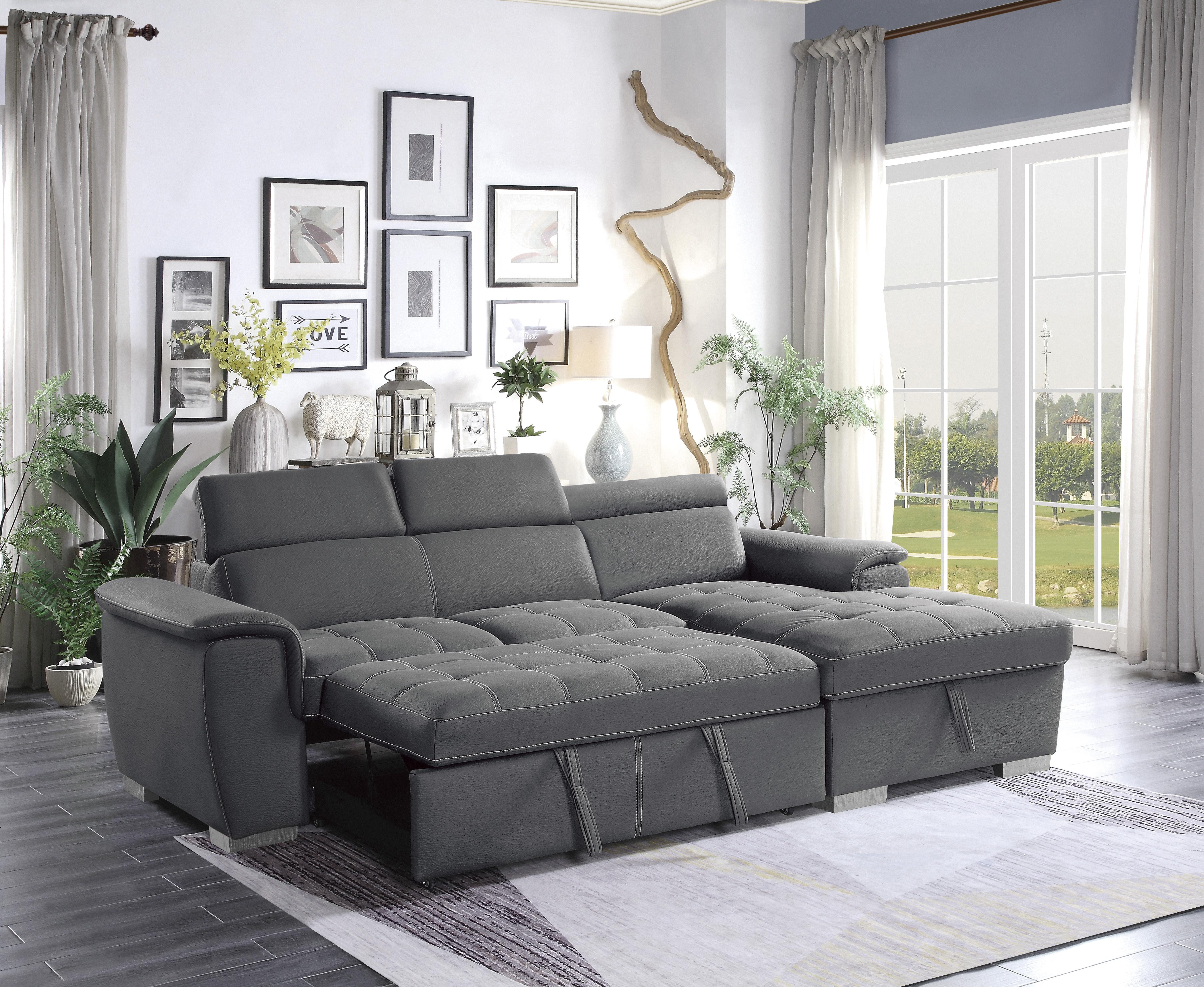 

    
8228GY* Contemporary Gray Microfiber 2-Piece Sectional Homelegance 8228GY* Ferriday
