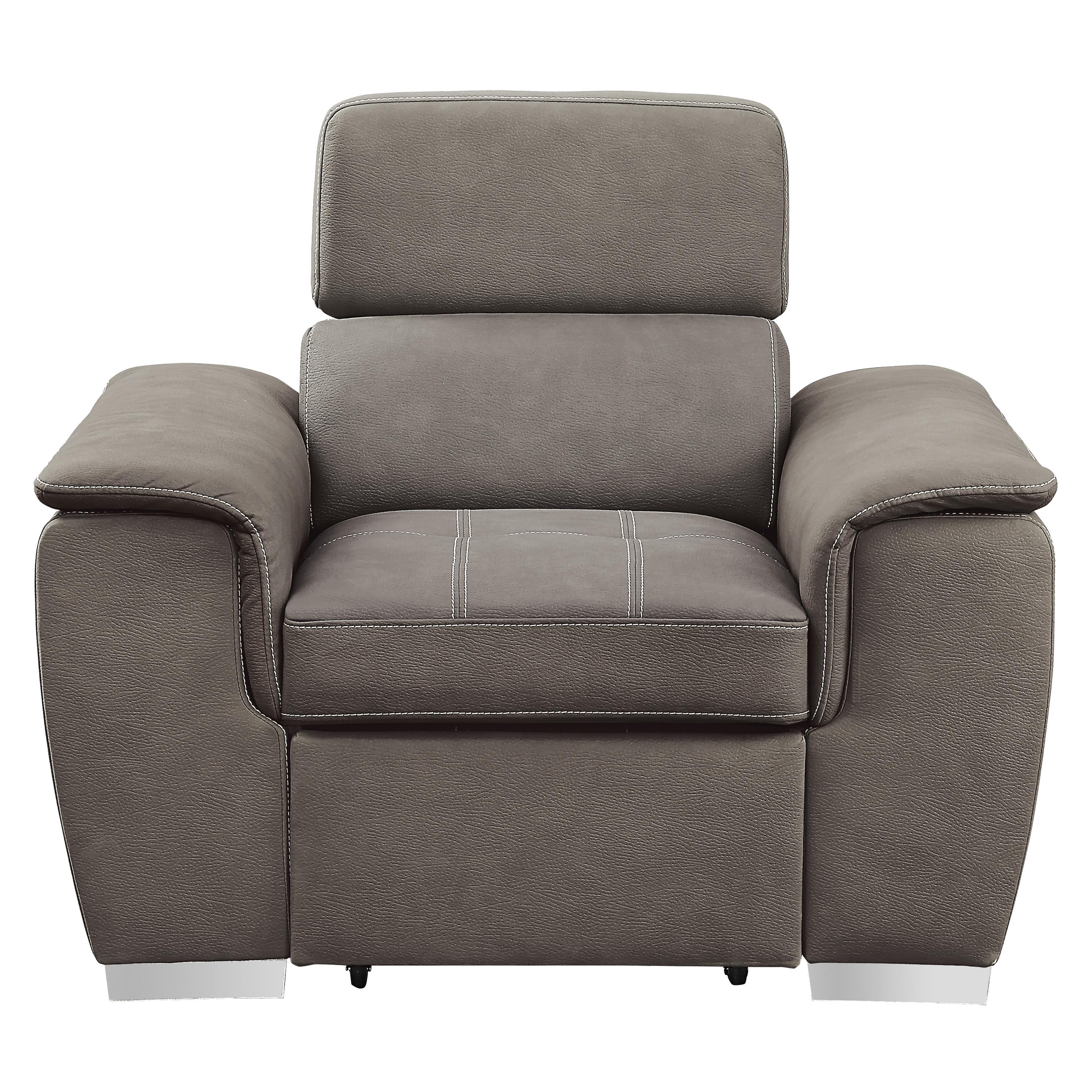 Contemporary Arm Chair 8228TP-1 Ferriday 8228TP-1 in Taupe Microfiber