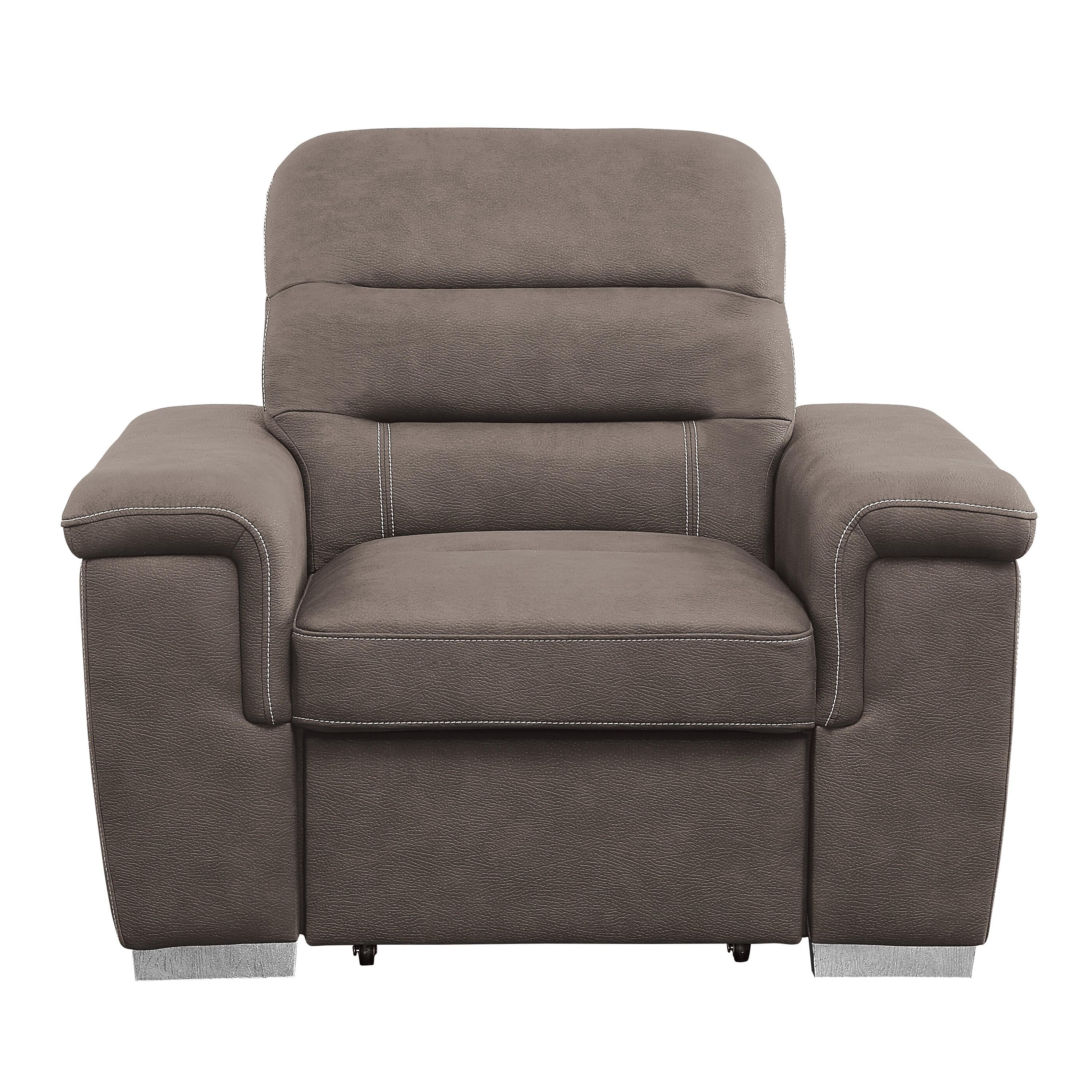 

    
Contemporary Taupe Microfiber Arm Chair Homelegance 9808STP-1 Alfio
