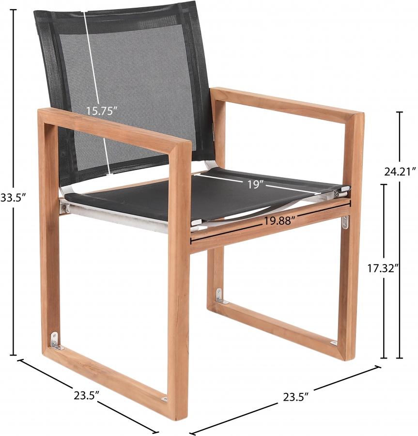 

                    
Buy Contemporary Black Wood Fabric Arm Chairs Set 2PCS Meridian Furniture Tulum 353Black-AC-2PCS
