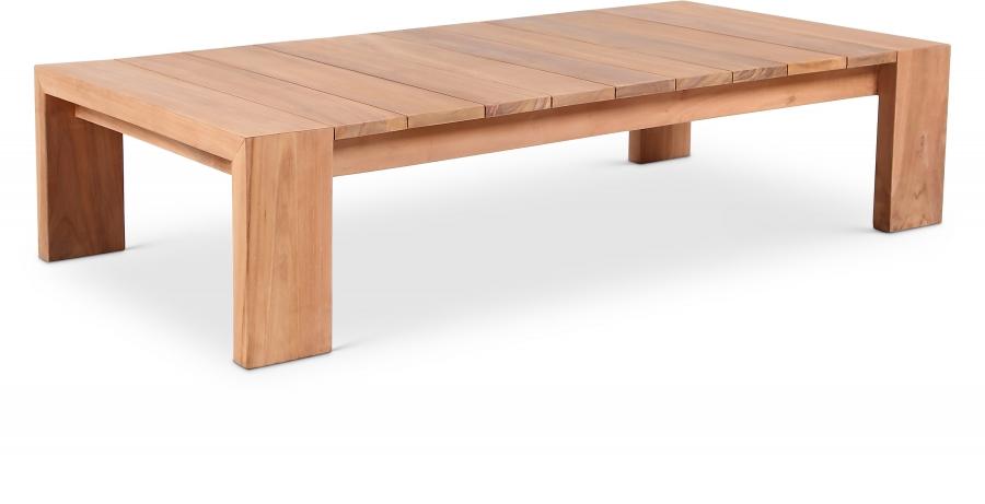 

    
Contemporary Teak Wood Patio Coffee Table Meridian Furniture Tulum 353-CT

