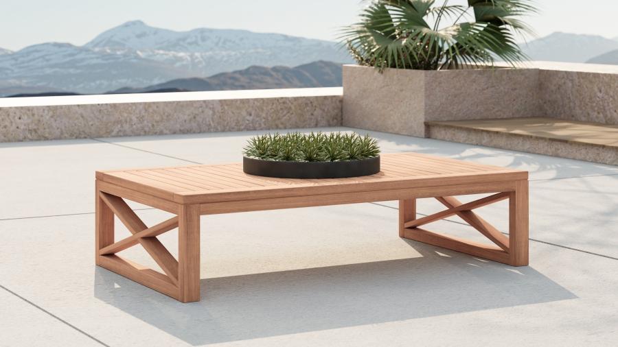 

    
Contemporary Teak Wood Patio Coffee Table Meridian Furniture Anguilla 352-CT
