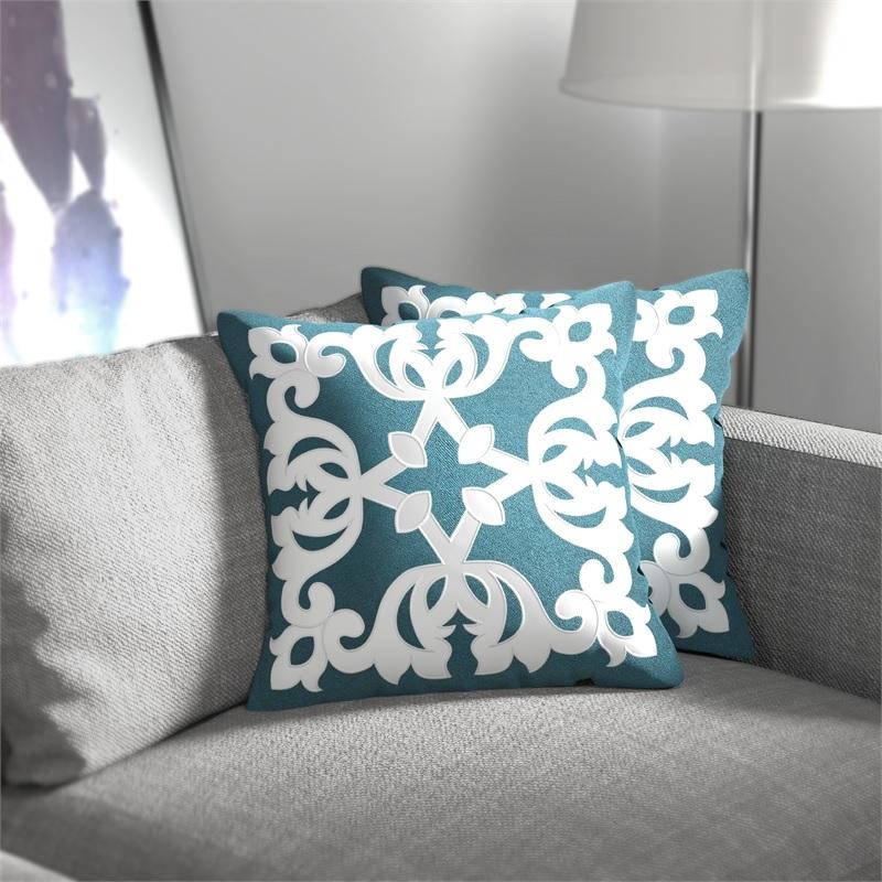 

    
Contemporary Teal Linen Accent Pillows Set 2pcs Furniture of America PL8059-2PK Trudy
