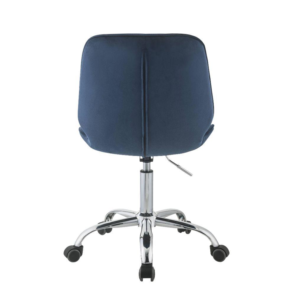 

                    
Acme Furniture Muata Office Chair Twilight/Chrome/Blue Velvet Purchase 

