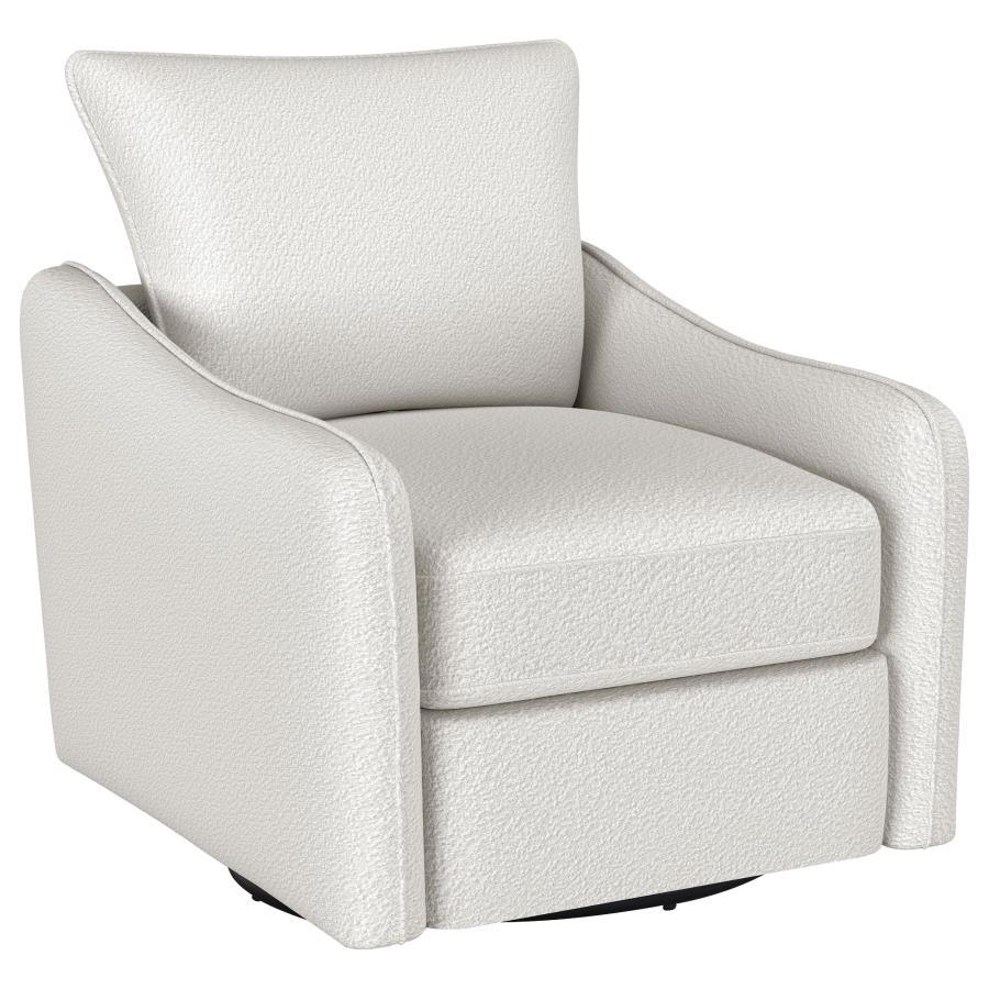 

    
Contemporary Vanilla Wood Swivel Glider Chair Coaster Madia 903391-C
