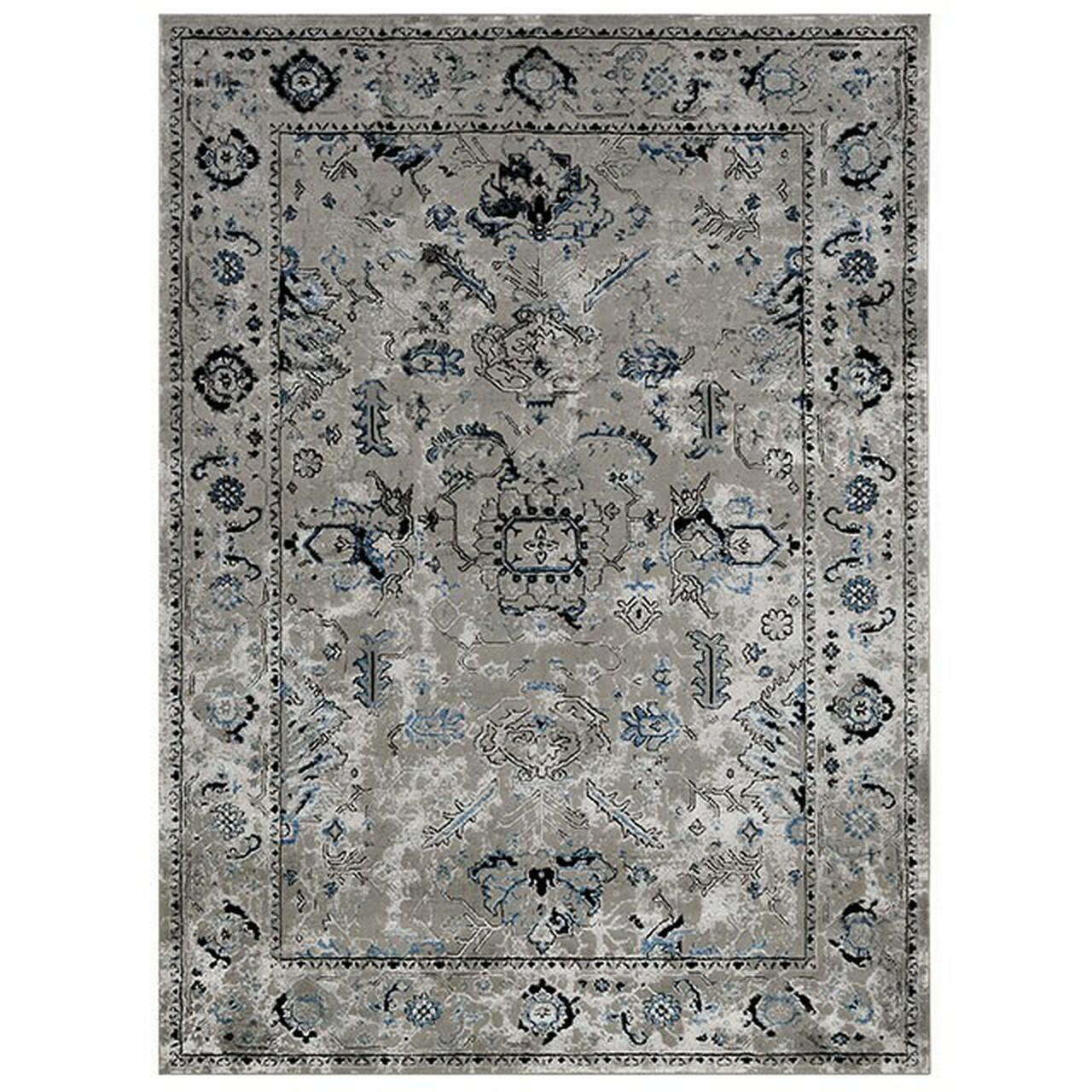 

    
Contemporary Victorian Gray Polyester 5' x 7' Area Rug Furniture of America RG5126 Crumlin
