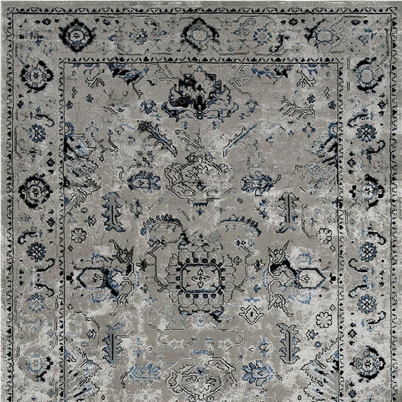 

    
Contemporary Victorian Gray Polyester 5' x 7' Area Rug Furniture of America RG5126 Crumlin
