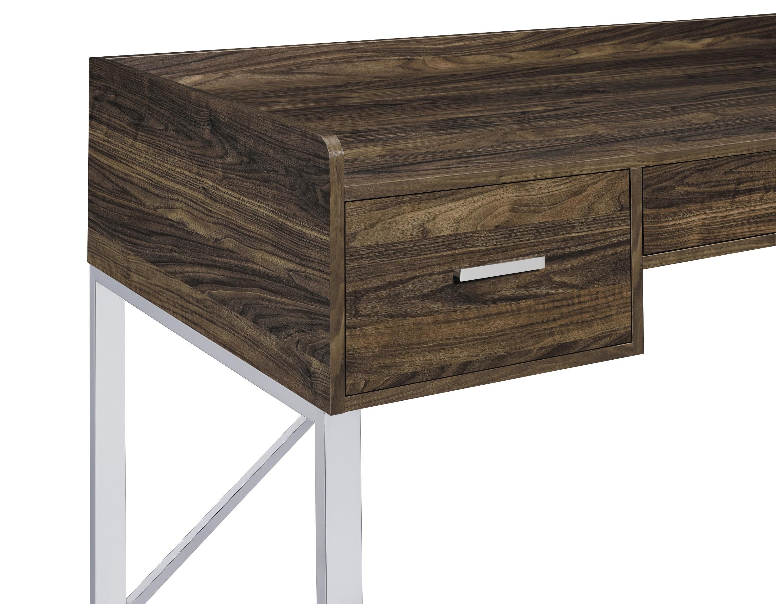 

    
801492-S2 Contemporary Walnut Finish Wood & Metal Writing Desk Set 2pcs Coaster 801492-S2 Angelica
