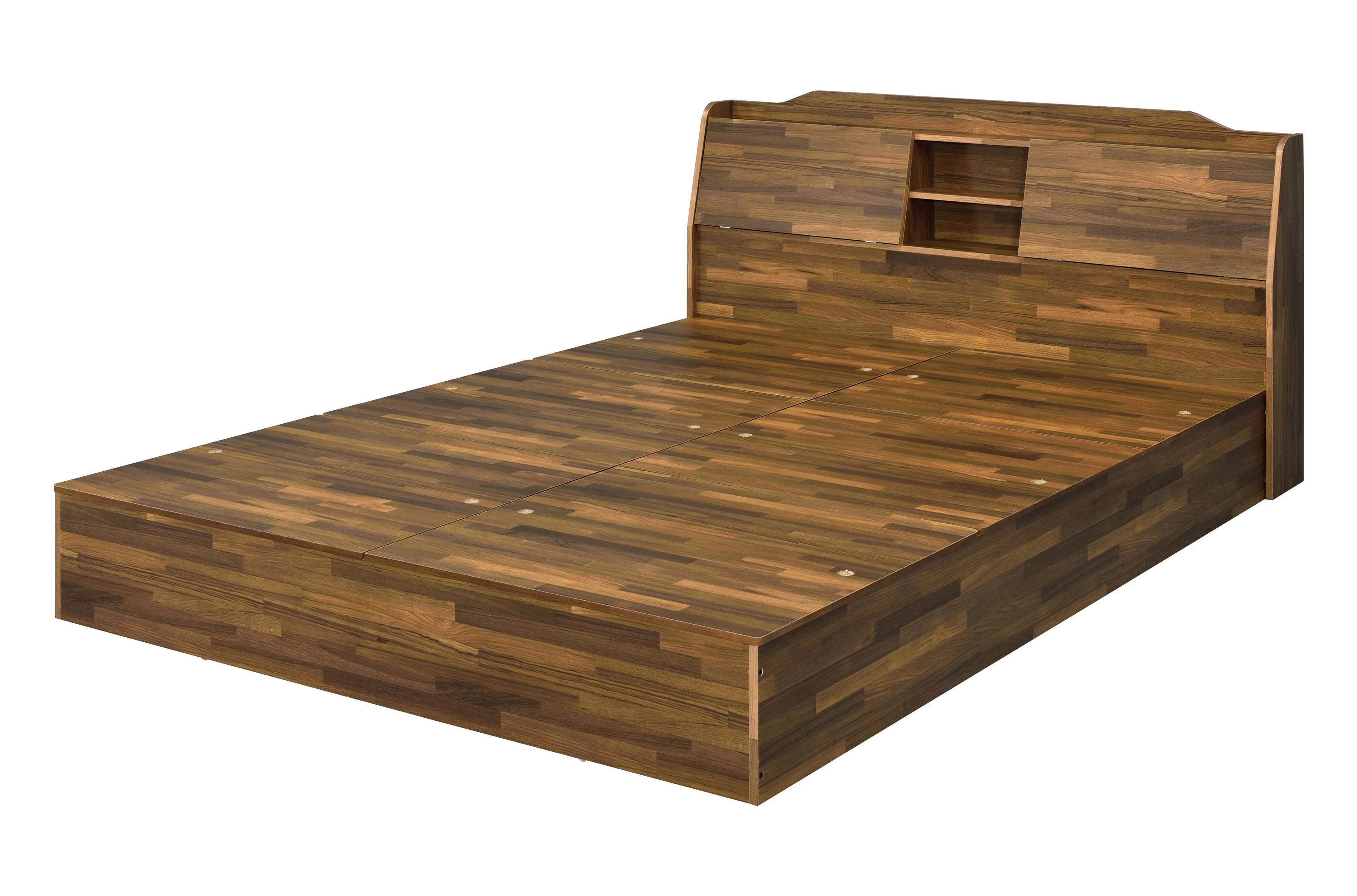 

    
Acme Furniture Hestia Bed and 2 Nightstands Set Walnut BD00542Q-3pcs
