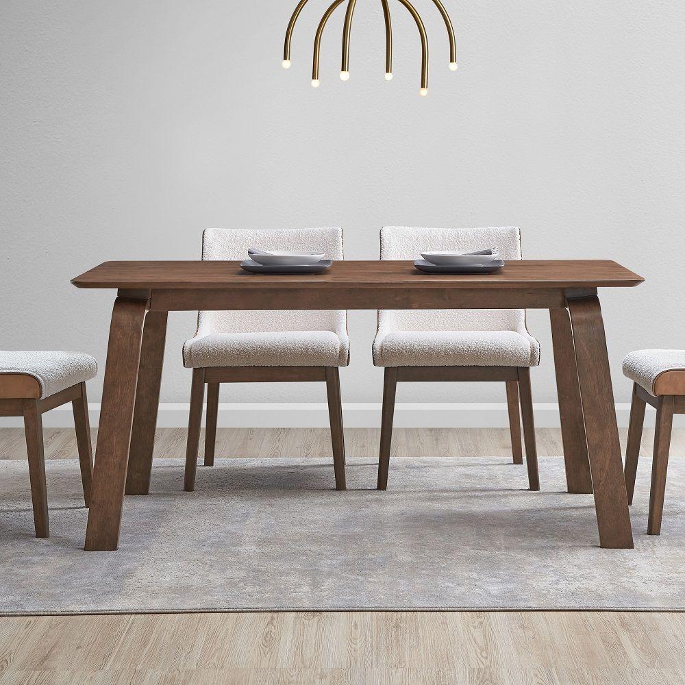 Contemporary Dining Table Ginny Dining Table DN02307-T DN02307-T in Walnut 