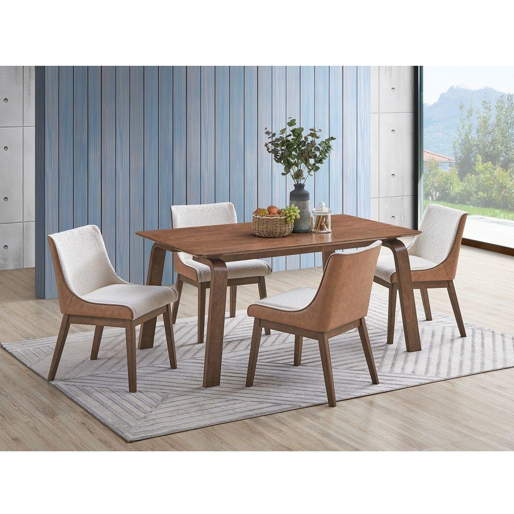 

    
DN02307-T Contemporary Walnut Wood Dining Table Acme Ginny DN02307-T
