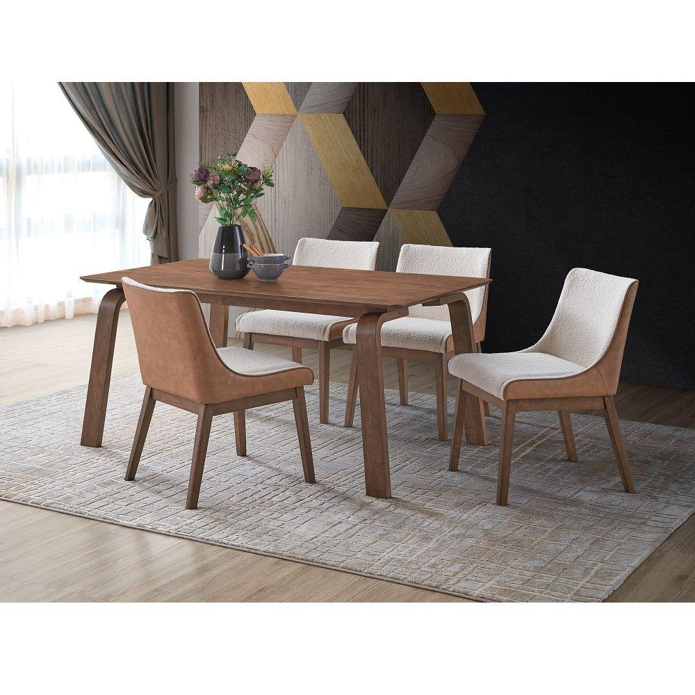 

    
 Order  Contemporary Walnut Wood Dining Table Acme Ginny DN02307-T
