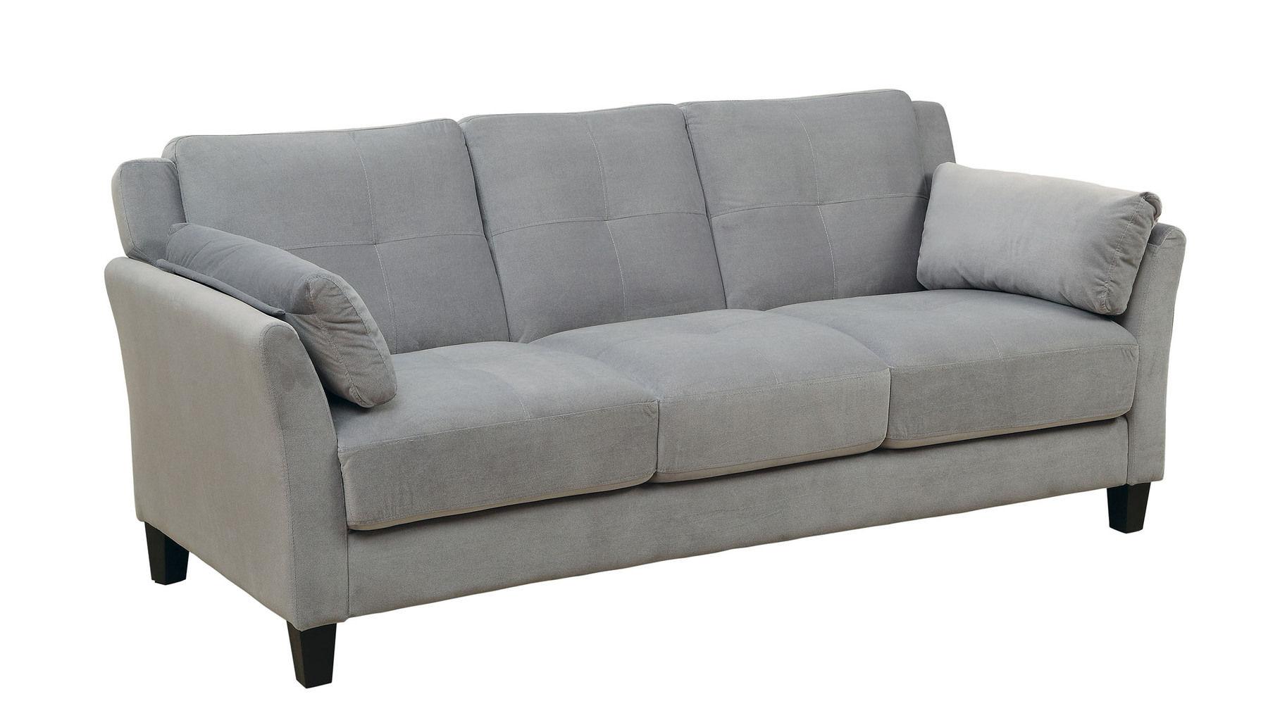 

    
Contemporary Warm Gray Flannelette Sofa and Loveseat Furniture of America Ysabel
