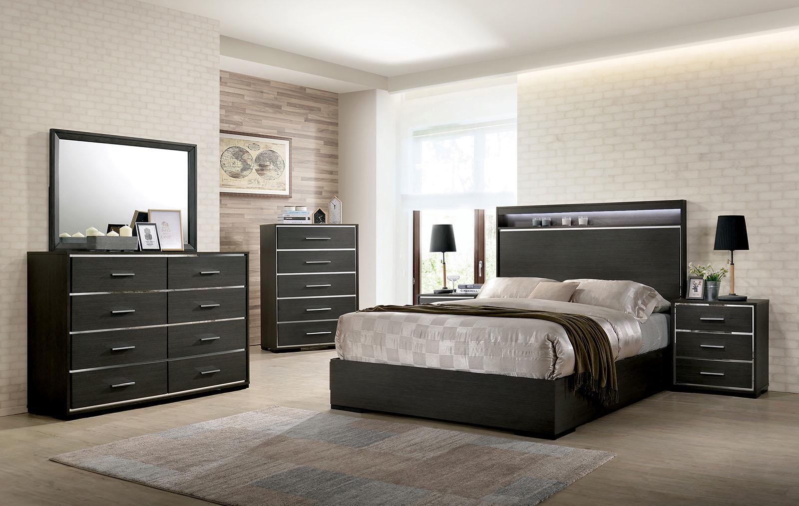 

    
Furniture of America CM7589-EK Camryn Platform Bed Warm Gray CM7589-EK
