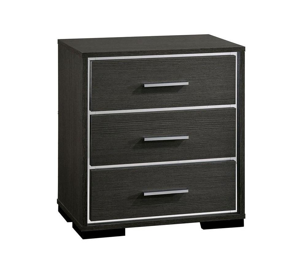 

    
Contemporary Warm Gray Solid Wood Nightstand Furniture of America CM7589N Camryn
