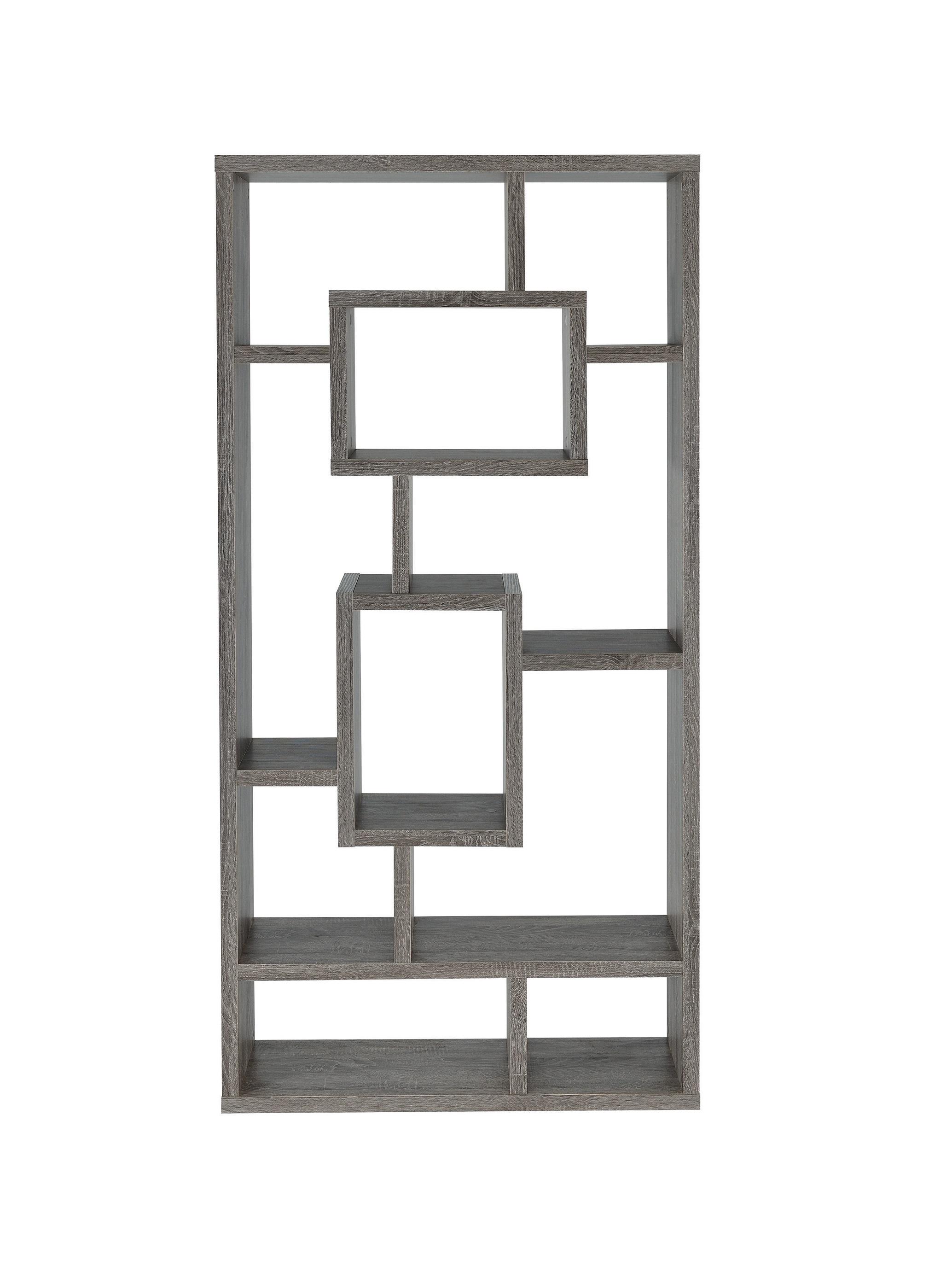 Contemporary Bookcase 800512 Howie 800512 in Gray 