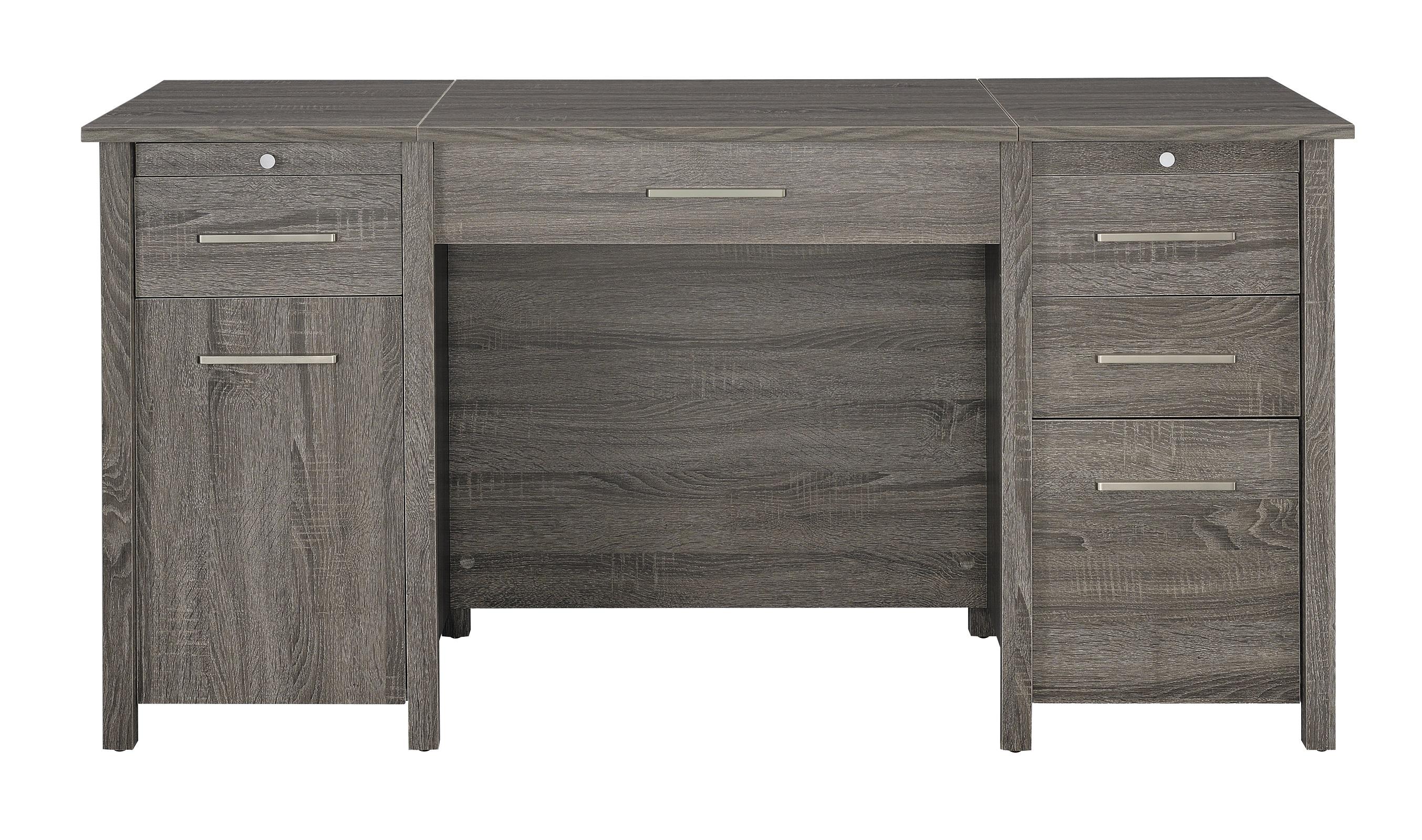 Contemporary Office Desk 801576 Dylan 801576 in Gray 