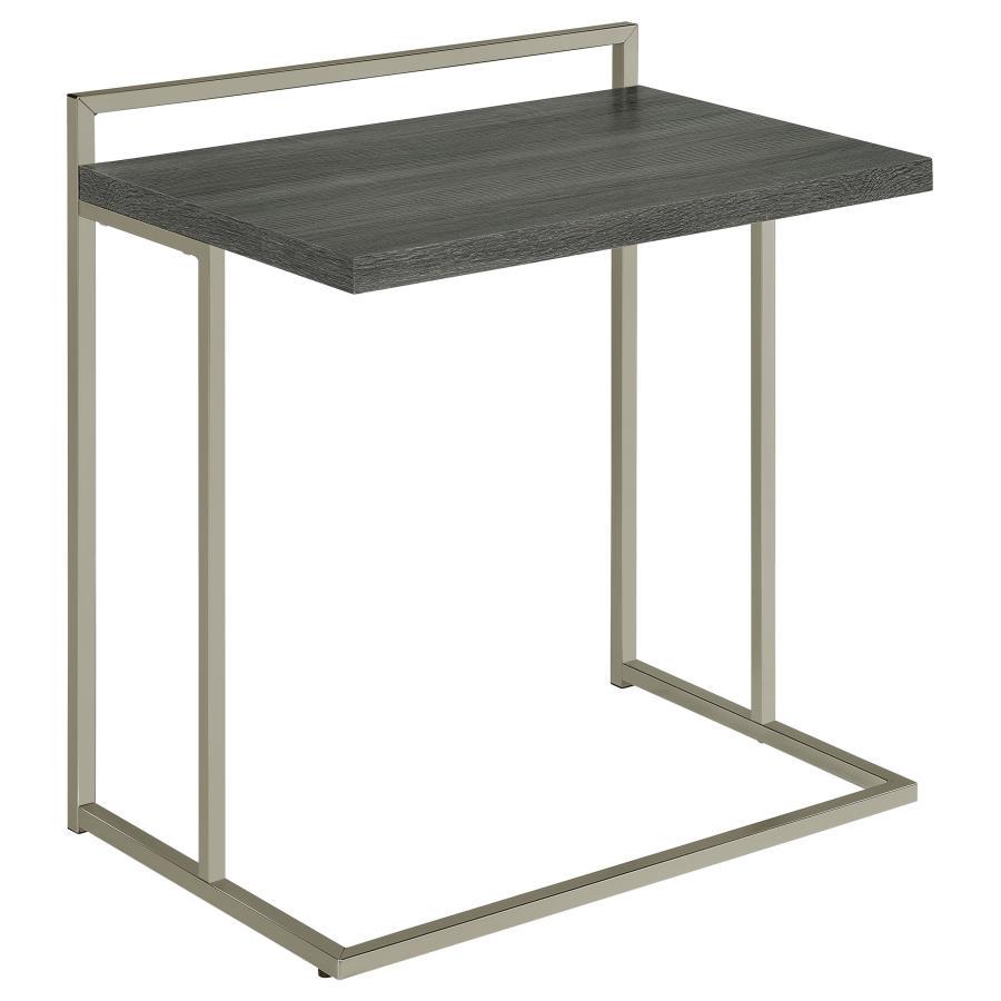 

    
Contemporary Weathered Gray Wood & Metal Snack Table Coaster 936120
