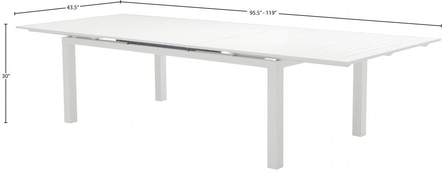 

                    
Meridian Furniture Maldives Patio Dining Table 343White-T Patio Dining Table White  Purchase 
